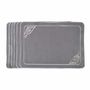 Linge de table textile - Brodé Sets de table Infinity - 6 pièces - ROSEBERRY HOME