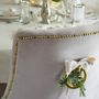 Table linen - Embroidered Placemats Silver Stars - 4 pieces - ROSEBERRY HOME