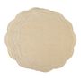 Table linen - Embroidered Placemats Beige Petali - 4 pieces - ROSEBERRY HOME