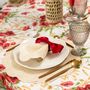Table linen - Embroidered Placemats Beige Petali - 4 pieces - ROSEBERRY HOME
