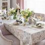 Linge de table textile - Brodé Sets de table Silver Onde - 6 pièces - ROSEBERRY HOME