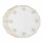 Linge de table textile - Brodé Sets de table Golden Stars - 6 pièces - ROSEBERRY HOME