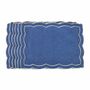 Placemats - Embroidered Placemats Blue Onde - 6 pieces - ROSEBERRY HOME