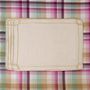Linge de table textile - Brodé Sets de table Golden Bows - 4 pièces - ROSEBERRY HOME
