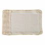 Table linen - Embroidered Placemats Golden Bows - 6 pieces - ROSEBERRY HOME