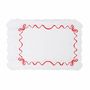 Table linen - Embroidered Placemats Red Christmas Bows - ROSEBERRY HOME