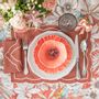 Sets de table - Brodé Sets de table Rust Onde - 6 pièces - ROSEBERRY HOME