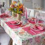Linge de table textile - Brodé Sets de table Magenta Onde - 6 pièces - ROSEBERRY HOME