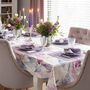Linge de table textile - Brodé Sets de table Purple Onde - 4 pièces - ROSEBERRY HOME