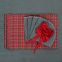 Linge de table textile - Sets de table Red Tartan - 4 pièces - ROSEBERRY HOME