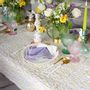 Table linen - Acrylic coated placemats Purple Catkins - 6 pieces - ROSEBERRY HOME