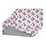 Linge de table textile - Sets de table both sides Rose Garden & Stripes - 6 pièces - ROSEBERRY HOME