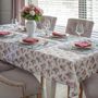 Table linen - Placemats both sides Rose Garden & Stripes - 6 pieces - ROSEBERRY HOME