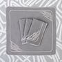 Table linen - Embroidered Napkins Infinity - 6 pieces - ROSEBERRY HOME