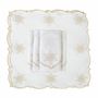 Table linen - Embroidered Napkins Golden Stars - 6 pieces - ROSEBERRY HOME