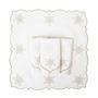 Linge de table textile - Brodé Serviette de tables Silver Stars - 4 pièces - ROSEBERRY HOME
