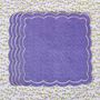 Table linen - Embroidered Napkins Purple Petali - 4 pieces - ROSEBERRY HOME
