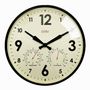 Horloges - Horloge d'extérieur avec hygromètre + thermomètre - Diamètre 30 cm - CLOUDNOLA