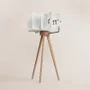 Clocks - Besonder NRH Standing Clock Mini - Hourly Slow Rotating Wooden Design - BEAMALEVICH
