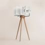 Clocks - Besonder NRH Standing Clock Mini - Hourly Slow Rotating Wooden Design - BEAMALEVICH