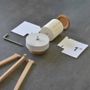 Clocks - Besonder NRH Standing Clock Mini - Hourly Slow Rotating Wooden Design - BEAMALEVICH