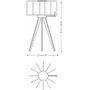 Clocks - Besonder NRH Standing Clock Mini - Hourly Slow Rotating Wooden Design - BEAMALEVICH
