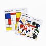 Objets de décoration - Aimants artistiques réfrigérateur Neoplasticism Mondrian - 12 pièces - BEAMALEVICH