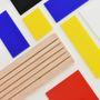 Objets design - Les formes de Mondrian - Jouet artistique 3D - Diorama décoratif amovible De Stijl - BEAMALEVICH