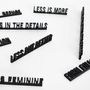 Objets de décoration - Less is More Citation d'architecture en 3D- Mies van der Rohe - BEAMALEVICH