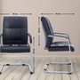Office seating - Anubis Visitor Chair - Black - VIBORR