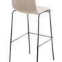Office seating - Hoover Bar Chair - Black Metal and Fabric - VIBORR