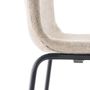 Office seating - Hoover Bar Chair - Black Metal and Fabric - VIBORR