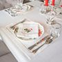Sets de table - Brodé Sets de table Candy Cane Panama - 4 pièces - ROSEBERRY HOME