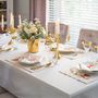 Nappes - Brodé Serviette de tables Jingle Bells Panama - 6 pièces - ROSEBERRY HOME