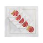 Linge de table textile - Brodé Serviette de tables Christmas Bauble Panama - 6 pièces - ROSEBERRY HOME