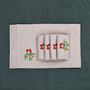Table linen - Embroidered Placemats Mistletoe Mirha - 6 pieces - ROSEBERRY HOME