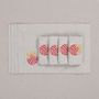 Table linen - Embroidered Placemats Christmas Bauble Mirha - 4 pieces - ROSEBERRY HOME