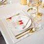 Table linen - Embroidered Placemats Jingle Bells Mirha - 4 pieces - ROSEBERRY HOME