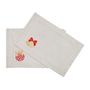 Table linen - Embroidered Placemats Jingle Bells & Christmas Bauble Mirha - 4 pieces - ROSEBERRY HOME