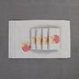 Table linen - Embroidered Napkins Jingle Bells & Christmas Bauble Mirha - 4 pieces - ROSEBERRY HOME