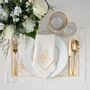 Sets de table - Brodé Sets de table Candy Cane Goldenline - 6 pièces - ROSEBERRY HOME