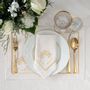 Sets de table - Brodé Sets de table Candy Cane Goldenline - 6 pièces - ROSEBERRY HOME