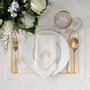 Table linen - Embroidered Placemats Christmas Goldenline - 4 pieces - ROSEBERRY HOME