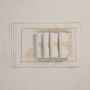 Table linen - Embroidered Napkins Candy Cane Goldenline - 6 pieces - ROSEBERRY HOME