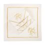 Linge de table textile - Brodé Serviette de tables Jingle Bells & Christmas Bauble Goldenline - 4 pièces - ROSEBERRY HOME