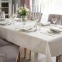 Table linen - Embroidered Placemats Candy Cane Silverline - 4 pieces - ROSEBERRY HOME
