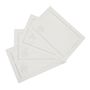 Table linen - Embroidered Placemats Mistletoe Silverline - 6 pieces - ROSEBERRY HOME