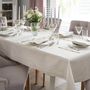 Linge de table textile - Brodé Serviette de tables Mistletoe Silverline - 4 pièces - ROSEBERRY HOME