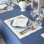 Linge de table textile - Brodé Serviette de tables Mistletoe Silverline - 4 pièces - ROSEBERRY HOME