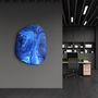 Other wall decoration - Blue Ink Amorphous Collection Glass Wall Art 88CMX68CM - ARTDESIGNA